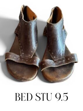 Bed Stu Soto G Leather Distressed Gladiator Sandals Size 9.5 Festival